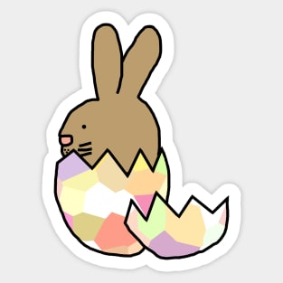 Bunny Rabbit Hatching from Easter Egg Sticker